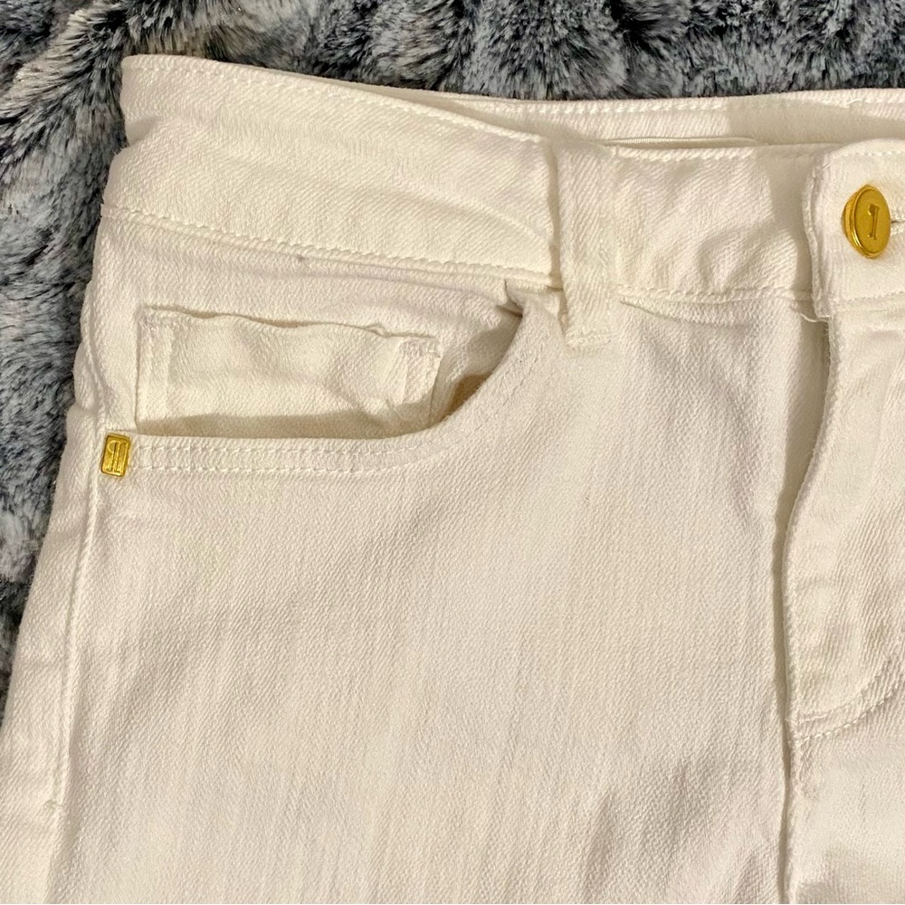 Pilcro and the Letterpress Script Jean Shorts Women’s Size 26 White Denim - Picture 3 of 10